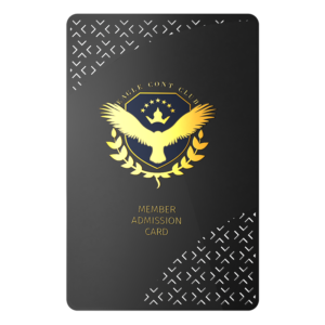 Black matte Membership card